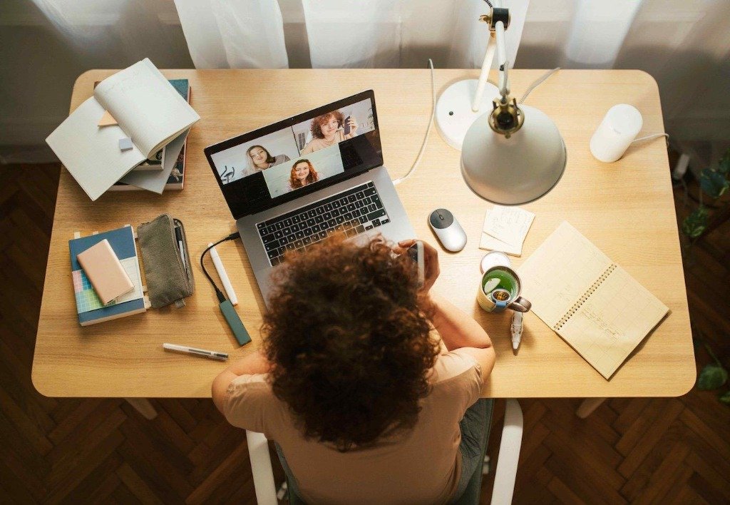 Client Interview on Laptop