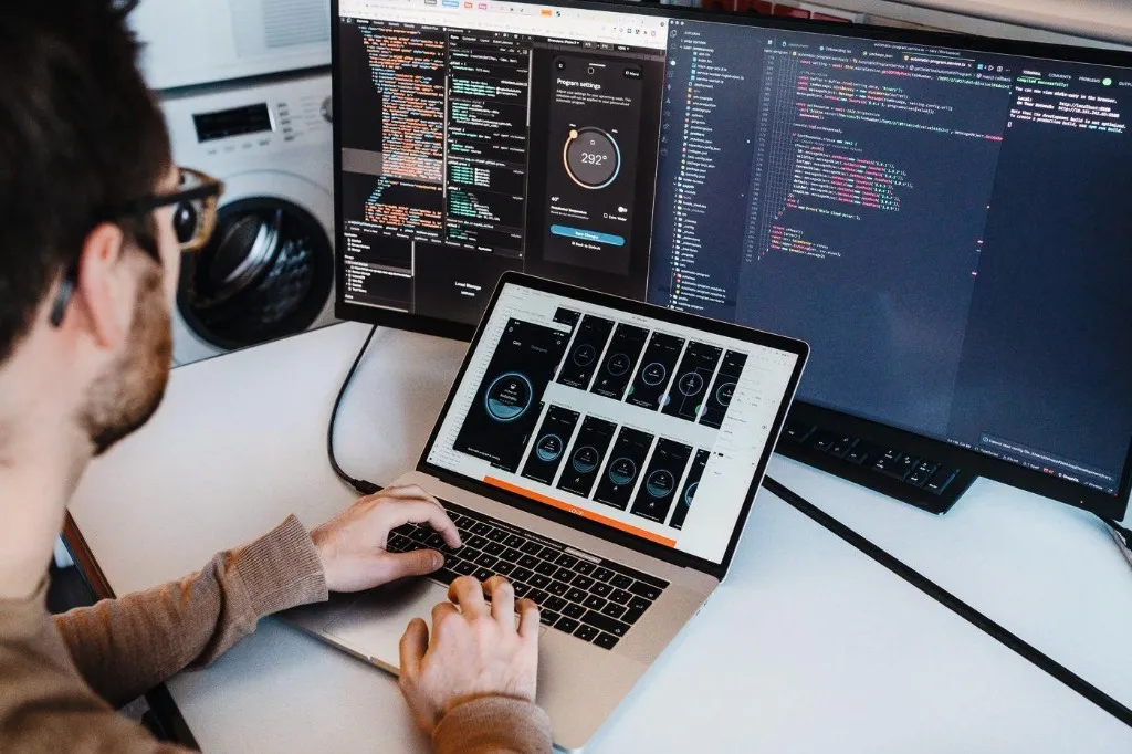 Developers coding and learning